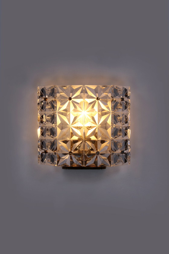 Image 1 of Kinkeldey Gilt and crystal glass Wall Lamp, 1960s