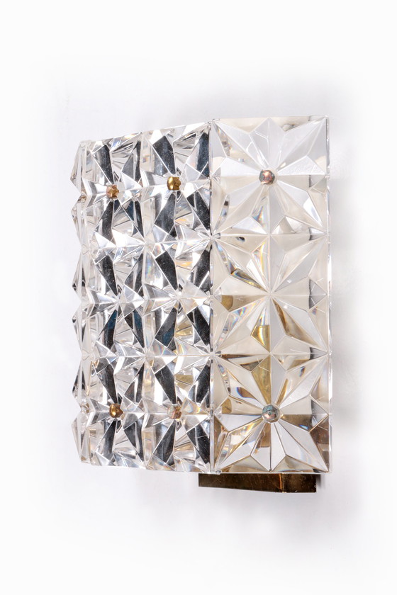 Image 1 of Kinkeldey Gilt and crystal glass Wall Lamp, 1960s