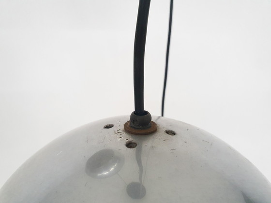 Image 1 of Set of three metal globes light, The Netherlands 1960's