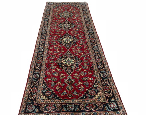 Hand-knotted Kashan Cork Runner - 312 X 95 Cm