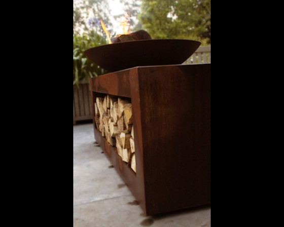 Image 1 of Outdoor fireplace corten steel