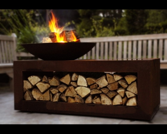 Image 1 of Outdoor fireplace corten steel