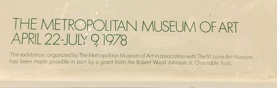 Image 1 of Claude Monet MET 1978 exhibition poster 