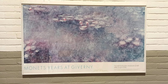 Image 1 of Claude Monet Affiche de l'exposition MET 1978