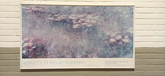 Image 1 of Claude Monet MET 1978 exhibition poster 