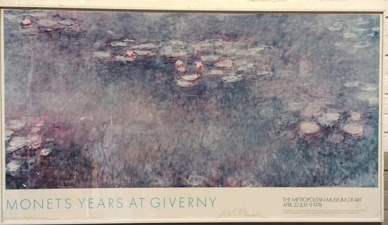 Image 1 of Claude Monet MET 1978 exhibition poster 