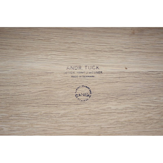 Image 1 of Vintage solid oakwood coffee table "At-15" by Hans J Wegner for Andreas Tuck, Denmark 1960s