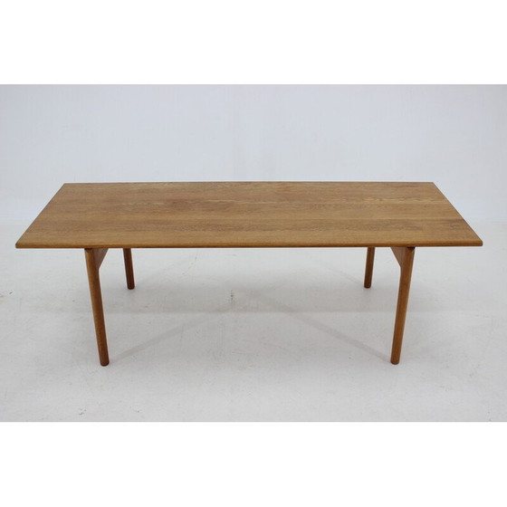 Image 1 of Vintage solid oakwood coffee table "At-15" by Hans J Wegner for Andreas Tuck, Denmark 1960s
