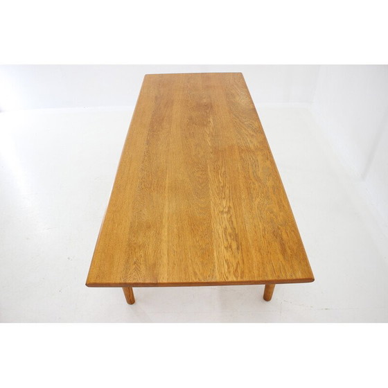 Image 1 of Vintage solid oakwood coffee table "At-15" by Hans J Wegner for Andreas Tuck, Denmark 1960s