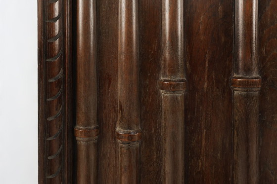 Image 1 of Coppia di grandi pannelli murali in quercia portoghese intagliata, ca. 1850