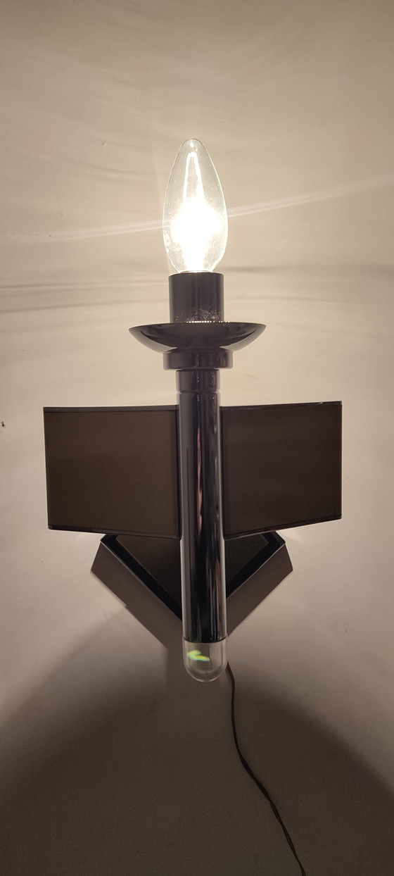 Image 1 of Metallic Wall Light. Italy, 1970s