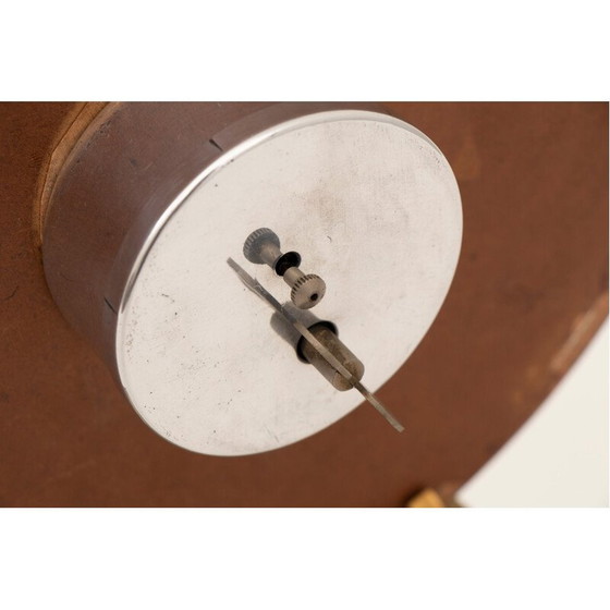Image 1 of Vintage Art Deco glass clock, Italy