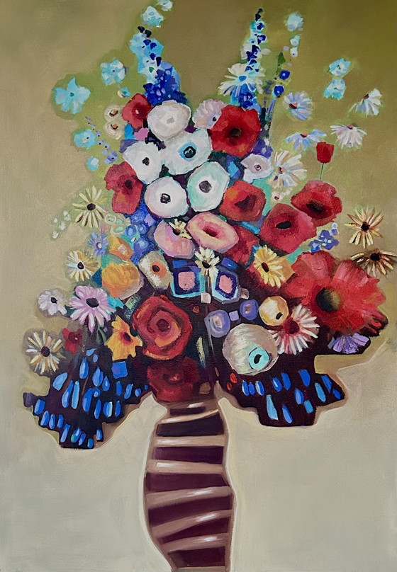 Image 1 of Fiori astratti felici 