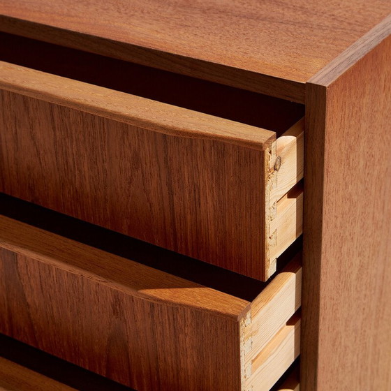 Image 1 of Vintage teak chest of drawers with 6 drawers, Denmark 1970