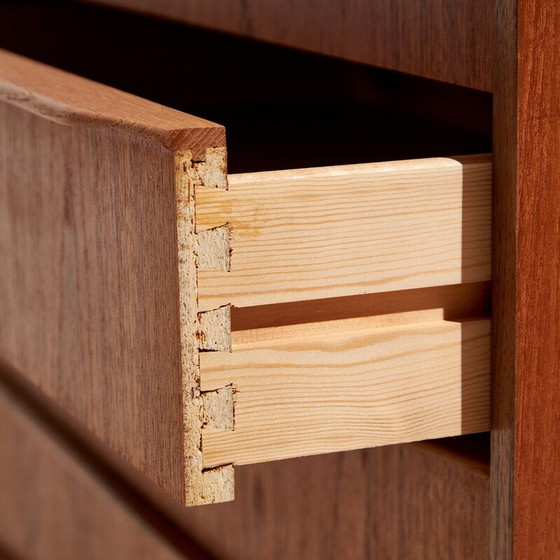 Image 1 of Vintage teak chest of drawers with 6 drawers, Denmark 1970