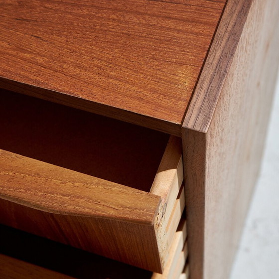 Image 1 of Vintage teak chest of drawers with 6 drawers, Denmark 1970