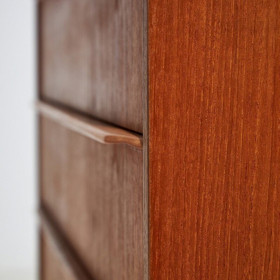 Image 1 of Vintage teak chest of drawers with 6 drawers, Denmark 1970