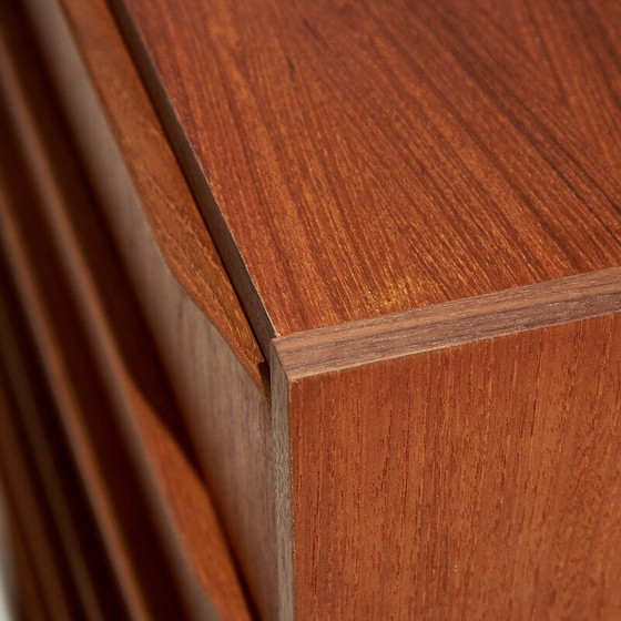 Image 1 of Vintage teak chest of drawers with 6 drawers, Denmark 1970