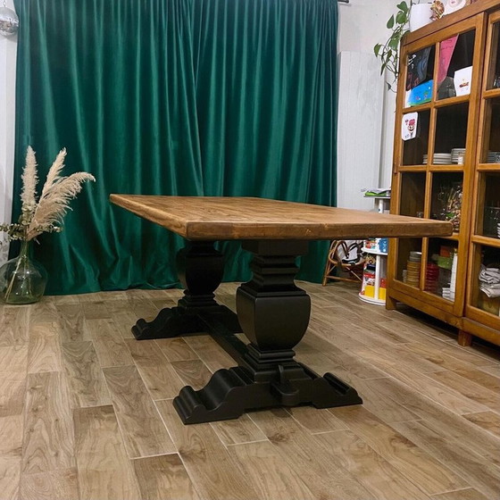Image 1 of Vintage solid wood monastery table