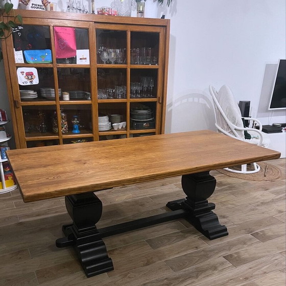 Image 1 of Vintage solid wood monastery table