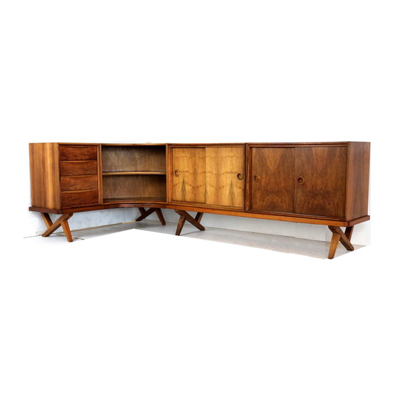 Image 1 of Credenza vintage in noce di Fristho Franeker del 1955