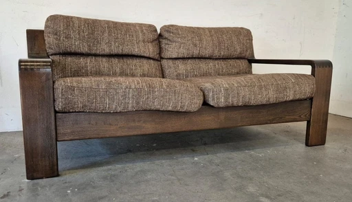 Brutalist Oak 2 Seater Sofa