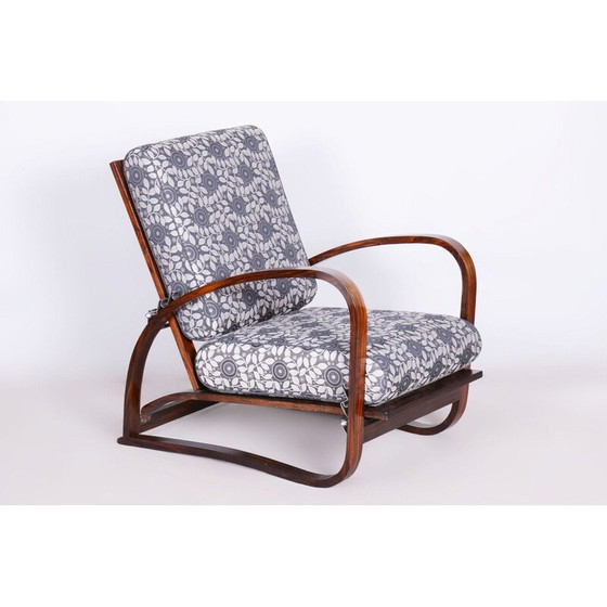 Image 1 of Poltrona reclinabile vintage Art Déco di Jindřich Halabala per Up Závody, Cecoslovacchia 1920