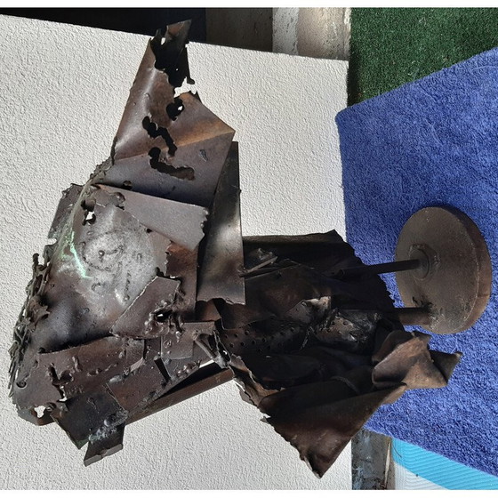 Image 1 of Scultura vintage in metallo di S. Contini, anni '80