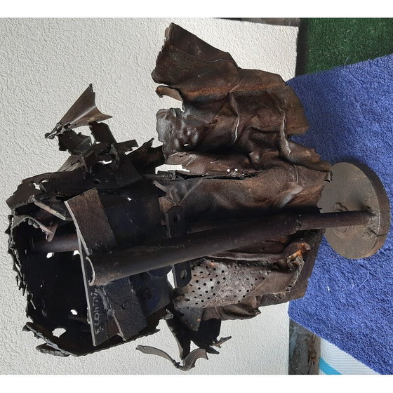 Image 1 of Scultura vintage in metallo di S. Contini, anni '80