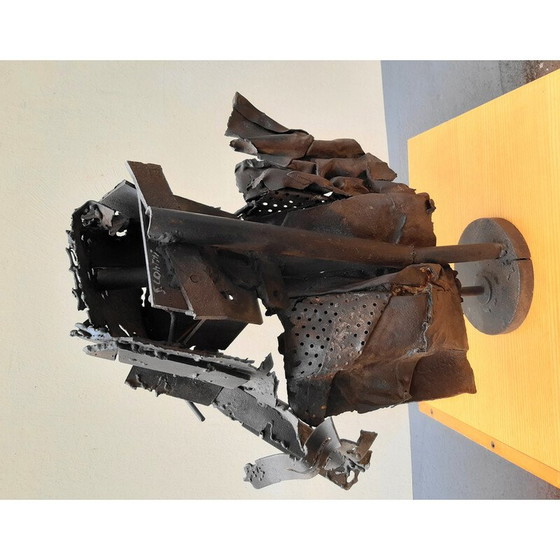 Image 1 of Scultura vintage in metallo di S. Contini, anni '80