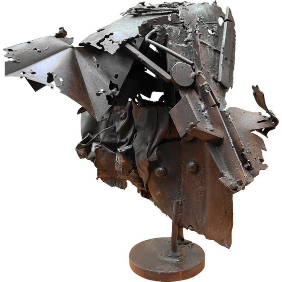 Image 1 of Scultura vintage in metallo di S. Contini, anni '80