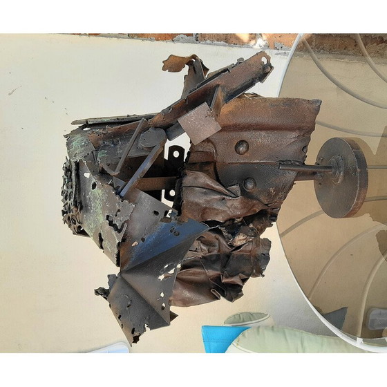 Image 1 of Scultura vintage in metallo di S. Contini, anni '80