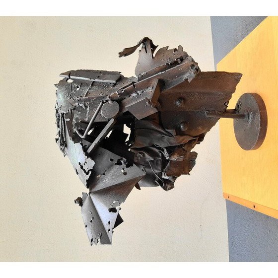 Image 1 of Scultura vintage in metallo di S. Contini, anni '80