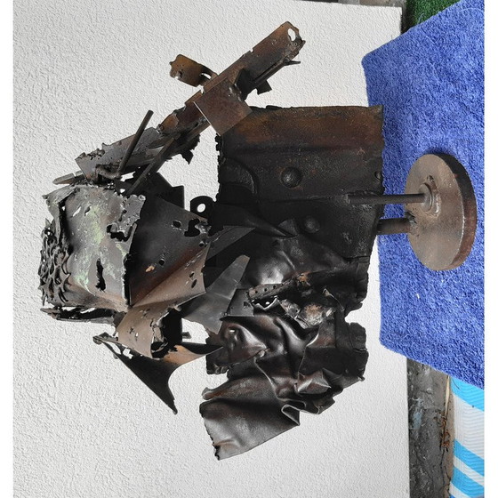 Image 1 of Scultura vintage in metallo di S. Contini, anni '80