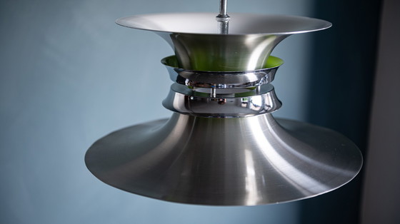 Image 1 of Space Age Lyskaer Belysning Pendant Lamp By Bent Nordsted