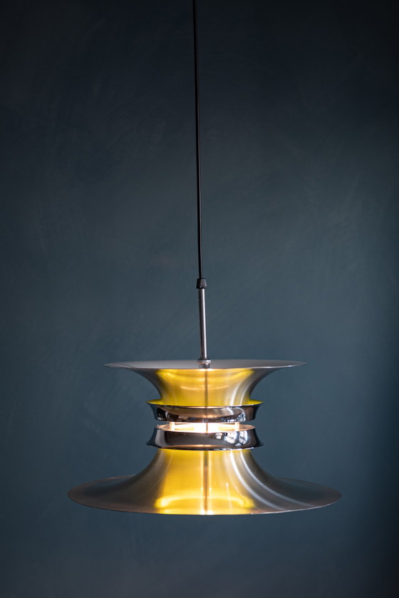 Image 1 of Space Age Lyskaer Belysning Pendant Lamp By Bent Nordsted