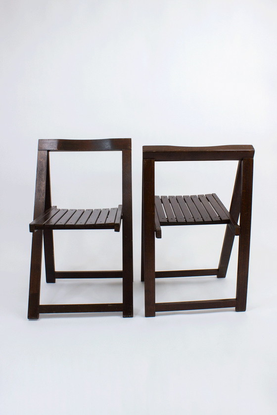 Image 1 of 2x Alberto Bazzani folding chairs by Aldo Jacober