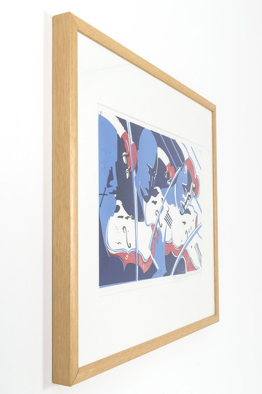B. Impression sur lino 'Ensemble' de Mignon
