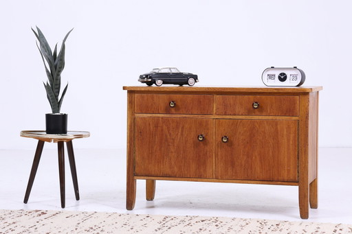 Vintage wooden chest of drawers | Mid - Century cabinet 60s storage retro 70s wood