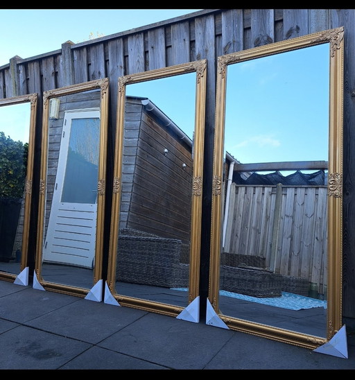 4 beautiful large xl mirrors gold bronze antique look