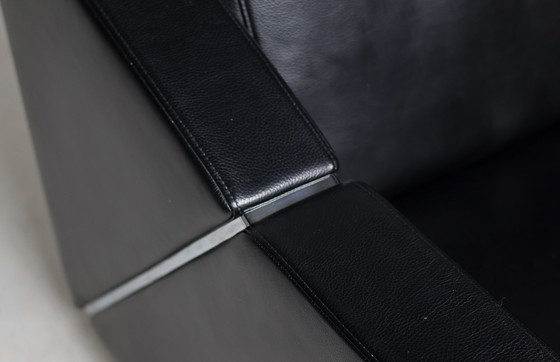 Image 1 of Divano in pelle nera modello 350 Rolf Benz