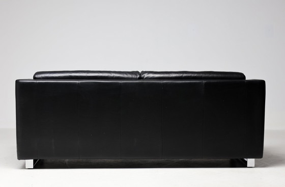 Image 1 of Divano in pelle nera modello 350 Rolf Benz