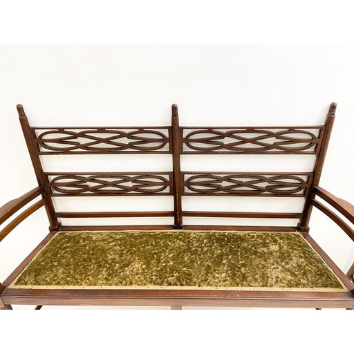 Set da soggiorno in mogano di metà secolo, 1900