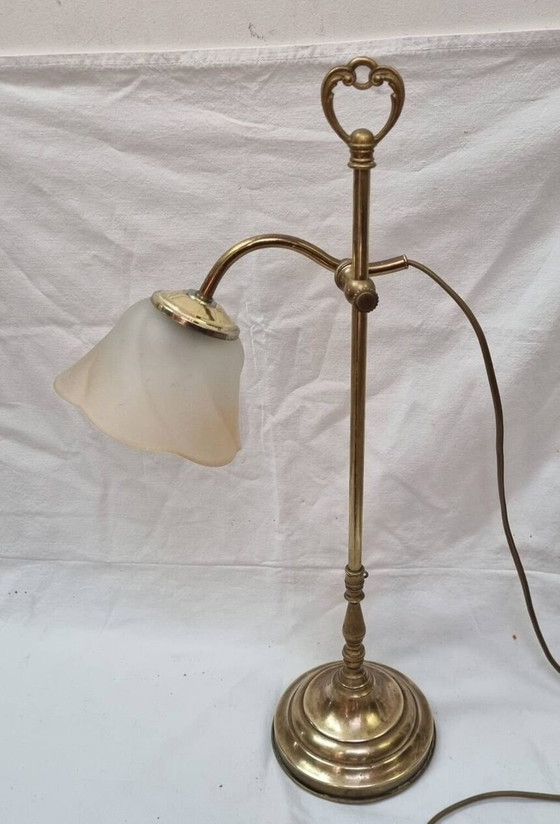 Image 1 of Lampe De Bureau Laiton Doré