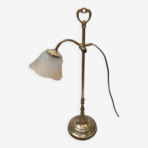 Image 1 of Lampe De Bureau Laiton Doré
