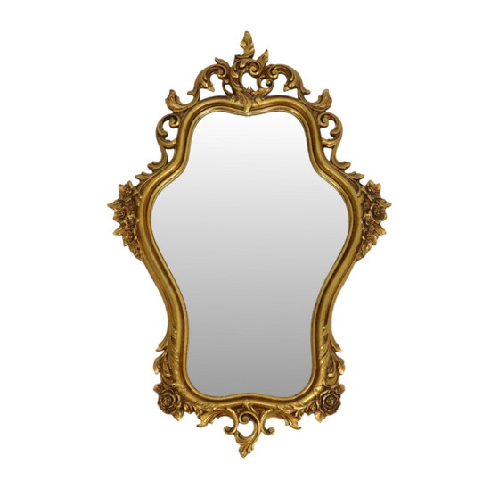 Image 1 of Gilded Rococo Style Mirror With Console