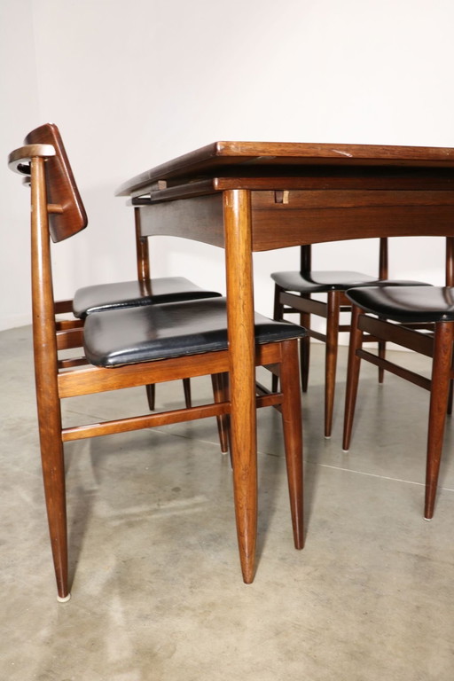 Louis Van Teeffelen Dining Table With Chairs