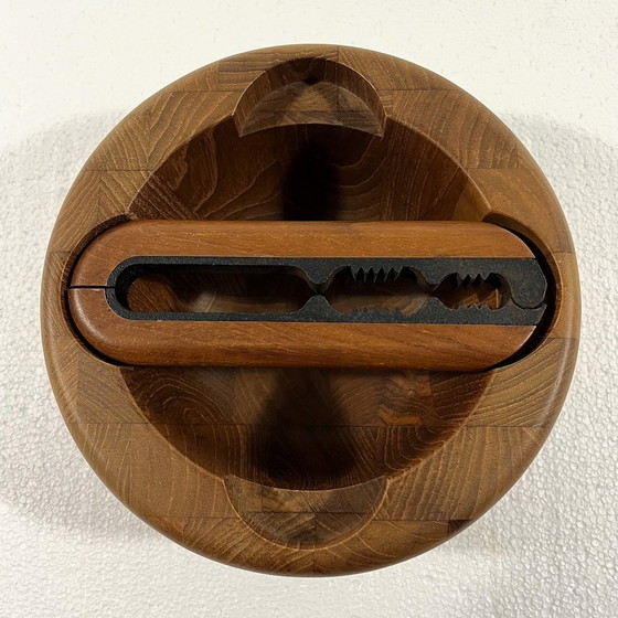 Image 1 of Flemming Digsmed Teak Nutcracker & Bowl For Niches Denmark 1960'S