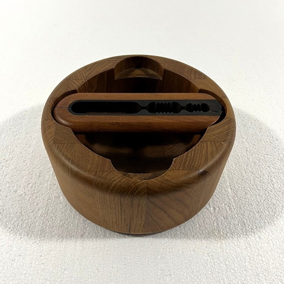 Image 1 of Flemming Digsmed Teak Nutcracker & Bowl For Niches Denmark 1960'S