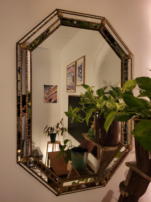 Trapezoidal mirror - Hollywood Regency
